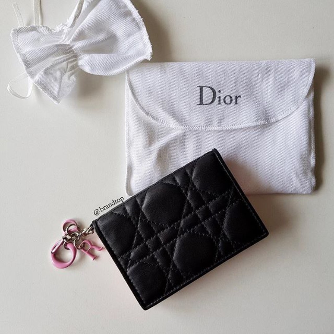 lady dior lambskin wallet review