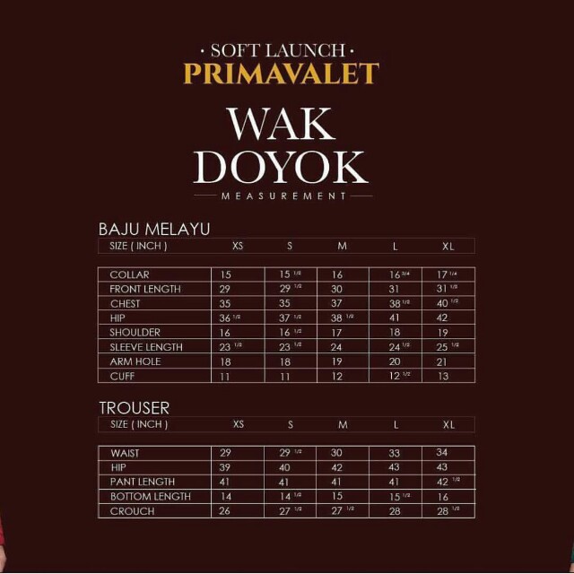 Baju Melayu Wak Doyok Elrah Exclusive Men S Fashion Clothes On Carousell