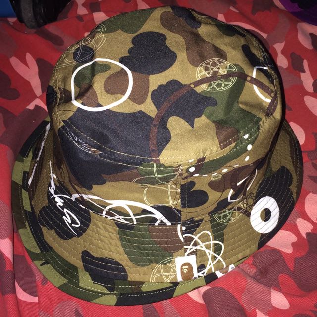 Bathing ape x futura bucket hats, Men's Fashion, Accessories, Caps ...