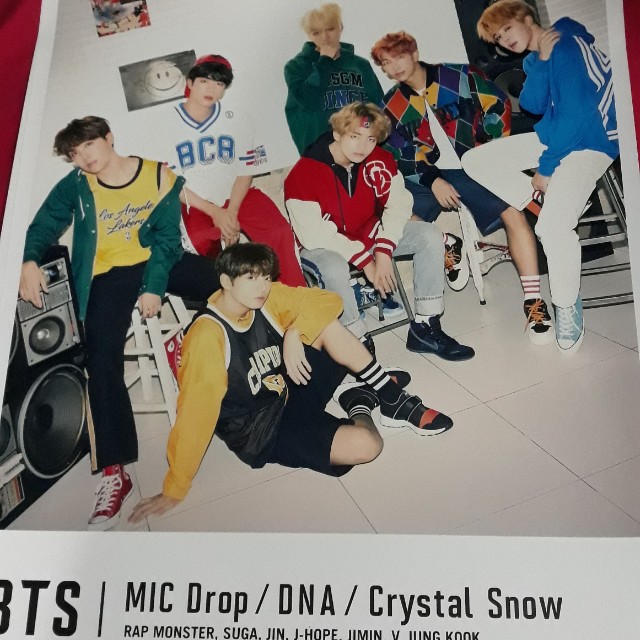Bts Crystal Snow Poster Left 1 Entertainment K Wave On Carousell