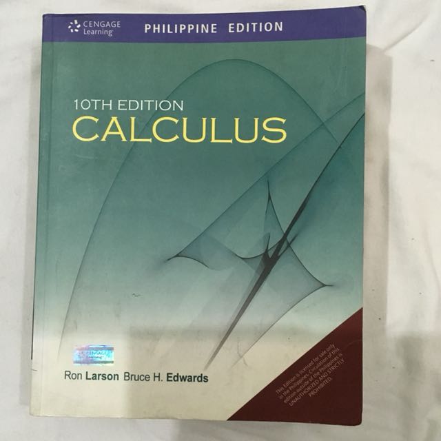 Calculus 10th Edition By Ron Larson And Bruce H Edwards Hobbies And Toys Books And Magazines 1059