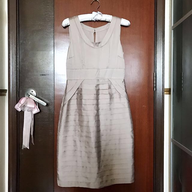 champagne semi formal dress