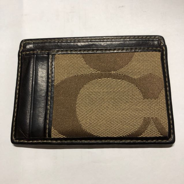 Coach Card Holder, Men's Fashion, Watches & Accessories, Wallets & Card ...