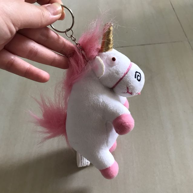 despicable me unicorn keychain