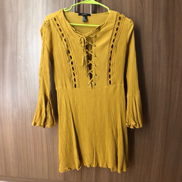 forever new mustard dress