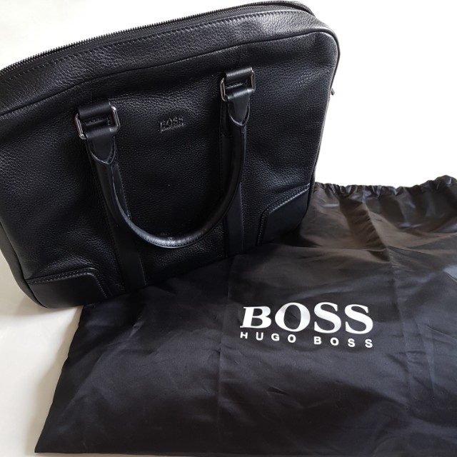 Hugo Boss laptop bag, Luxury, Bags & Wallets on Carousell