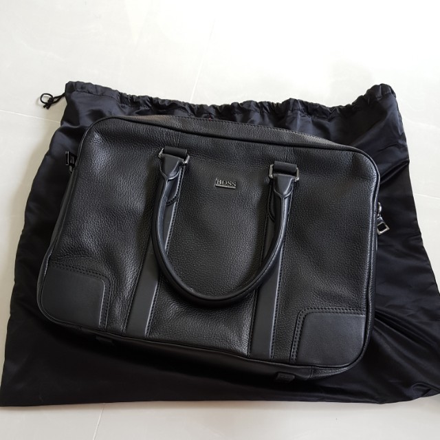 Hugo Boss laptop bag, Luxury, Bags & Wallets on Carousell