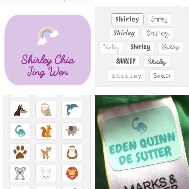 Kids Name Stickers For Clothes No Ironing Babies Kids On