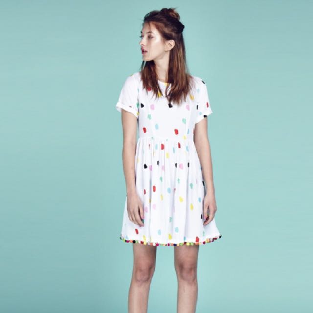 pom pom dress womens