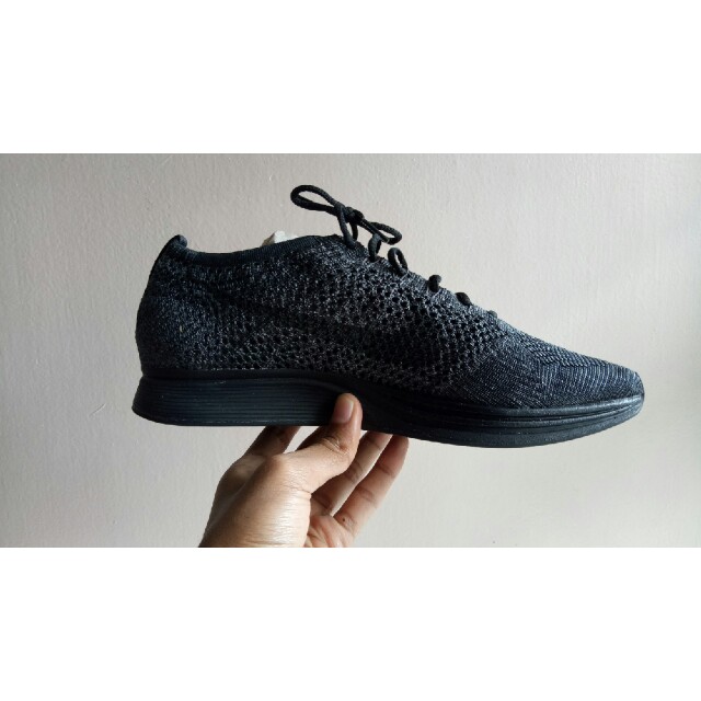 Nike Flyknit Racer Black Black anthracite Men s Fashion Footwear Sneakers on Carousell