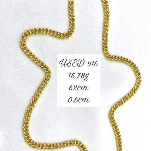 Rantai Gajah Emas 916 Women S Fashion Accessories On Carousell