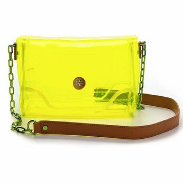 tory burch neon bag