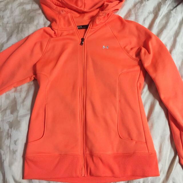 under armor orange hoodie