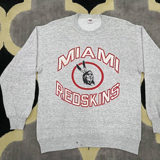 Vintage Miami Redskins Sweatshirt Men s Fashion Tops Sets