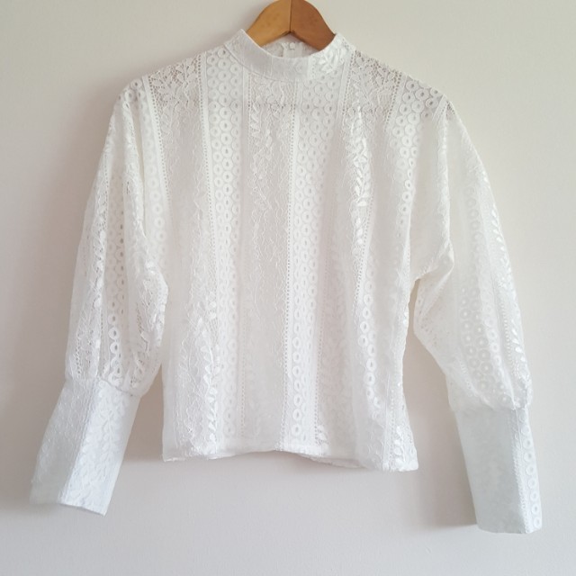 lace batwing top