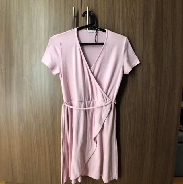 wrap dress bershka