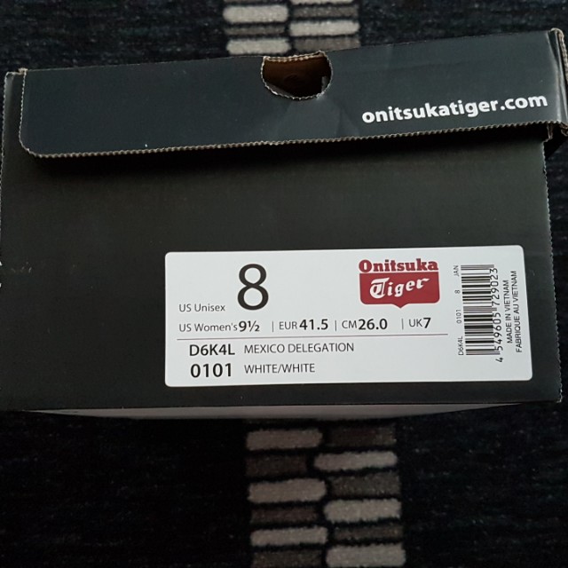 ASICS ONITSUKA TIGER MEXICO DELEGATION WHITE WHITE Size