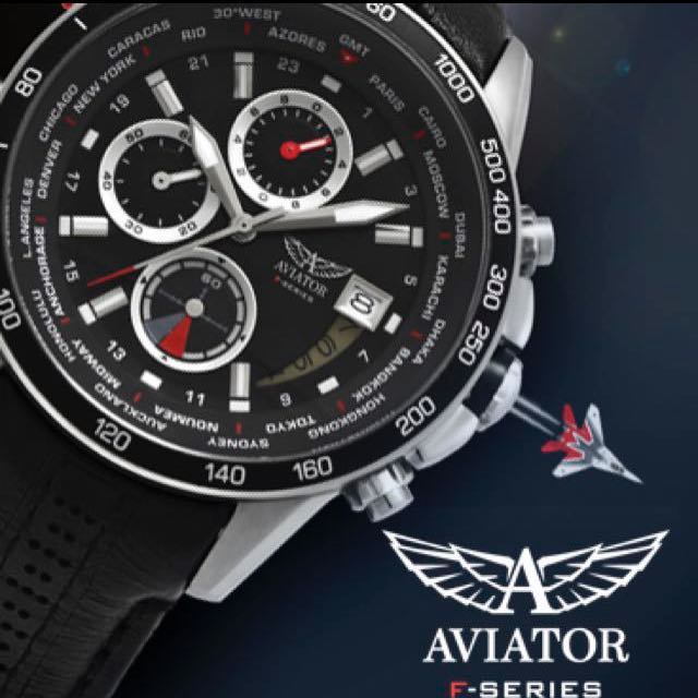 Aviator f series world time tachymetre chronograph top