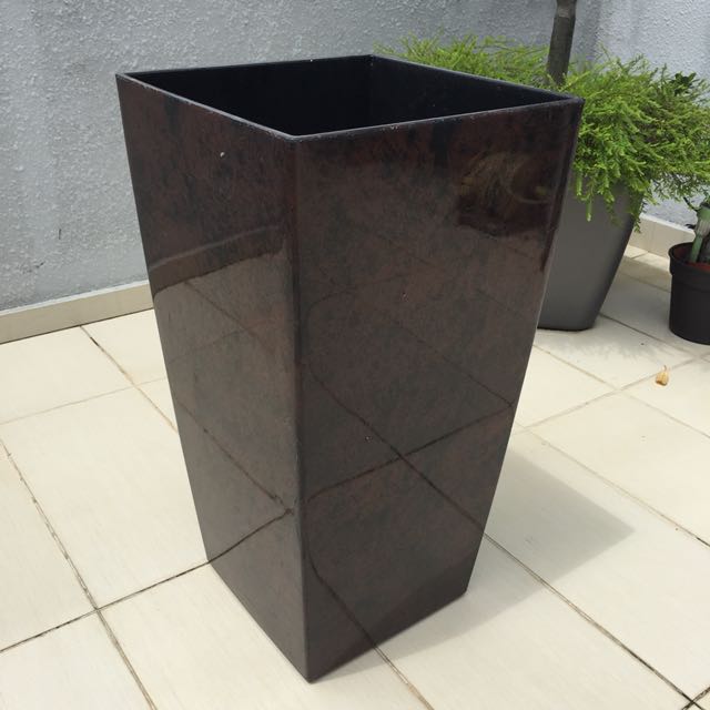 Beautiful Tall Big Flower Pot Fiberglass For Sale Furniture Home Living Gardening Pots Planters On Carousell
