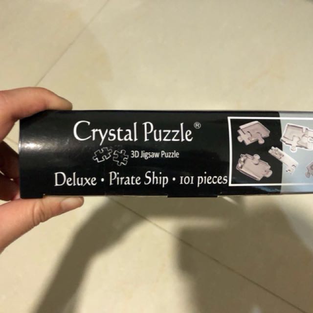 Bnib Original Deluxe Pirate Ship 3d Crystal Puzzle Toys Games