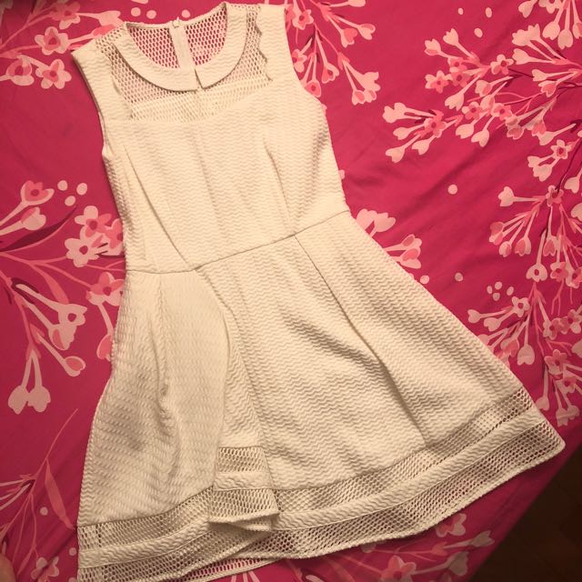 maroon and white dress