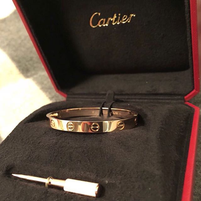 pre loved cartier love bracelet