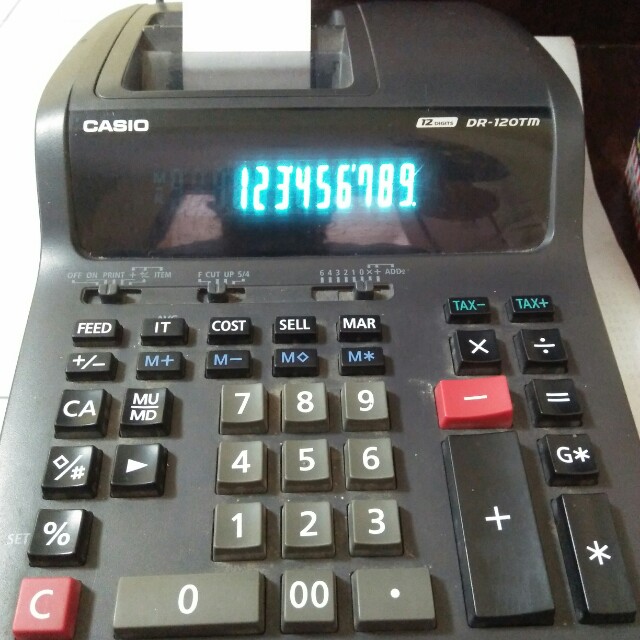 Casio Calculator Dr 120tm Electronics Others On Carousell