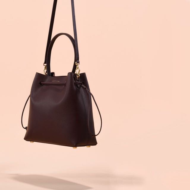 charles and keith drawstring bag