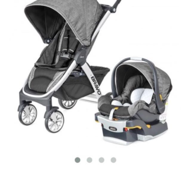 chicco bravo standard stroller with keyfit 30 infant car seat