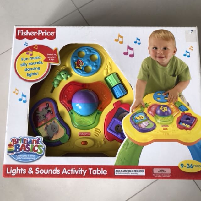 fisher price lights and sounds activity table