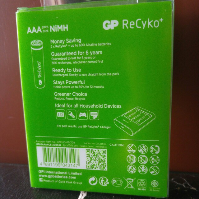 GP ReCyko+ 650 Series rechargable AAA batteries, Mobile Phones ...