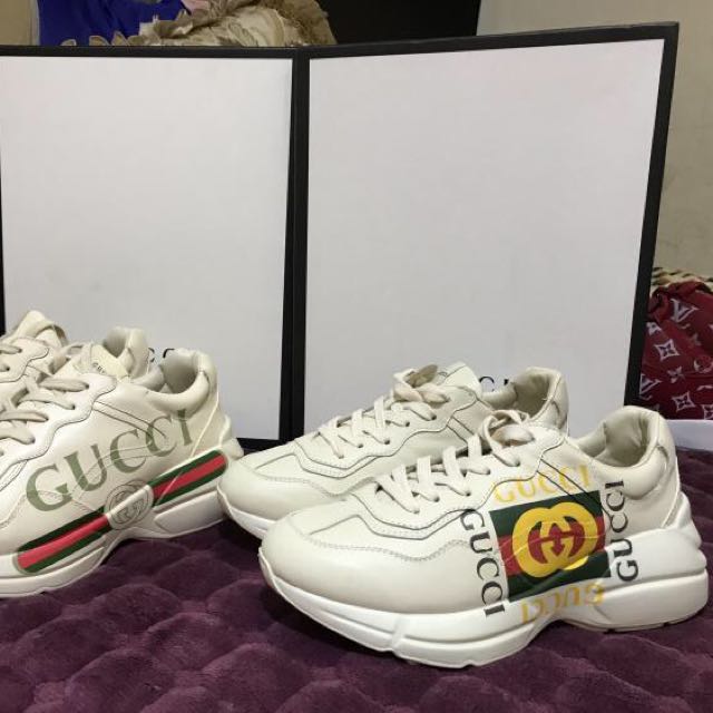 gucci printed sneakers