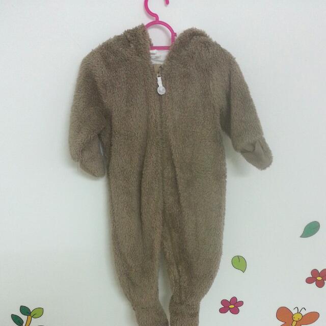 h&m baby bear suit