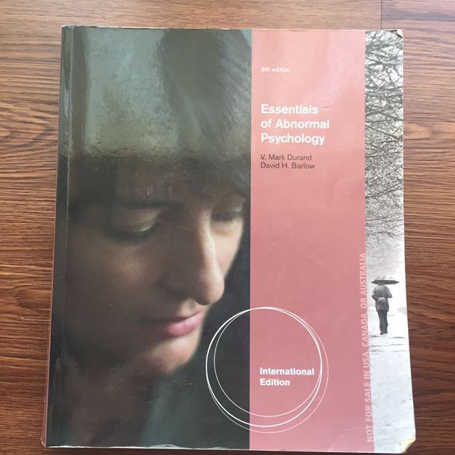 ESSENTIALS OF ABNORMAL PSYCHOLOGY 6TH EDITION DURAND AND BARLOW PDF