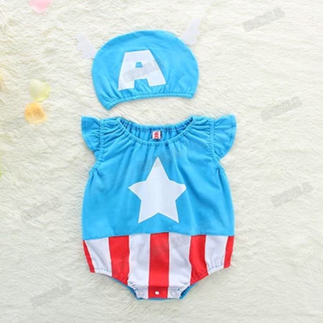 captain america baby onesie