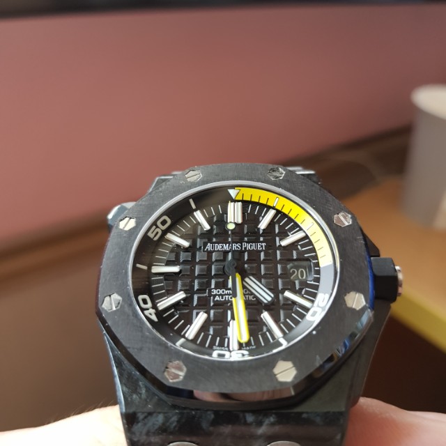 Jf ap forged carbon diver divers miyota 9015 28800 beats high v5