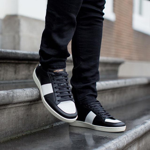 LNIB Saint Laurent SL10 Low Top Sneaker Size 40