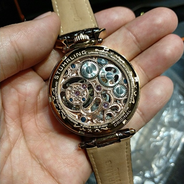LNIB Stuhrling Tourbillion Emperor Rose Gold ref. 127C.334XK54 Limited Edition