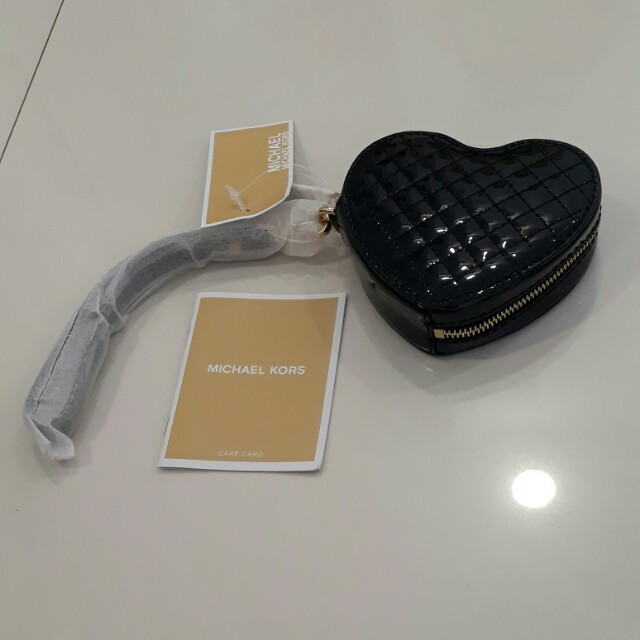 michael kors black coin purse