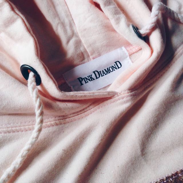 Pink clearance diamond hoodie