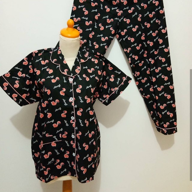 10+ Ide Piyama Motif Flamingo