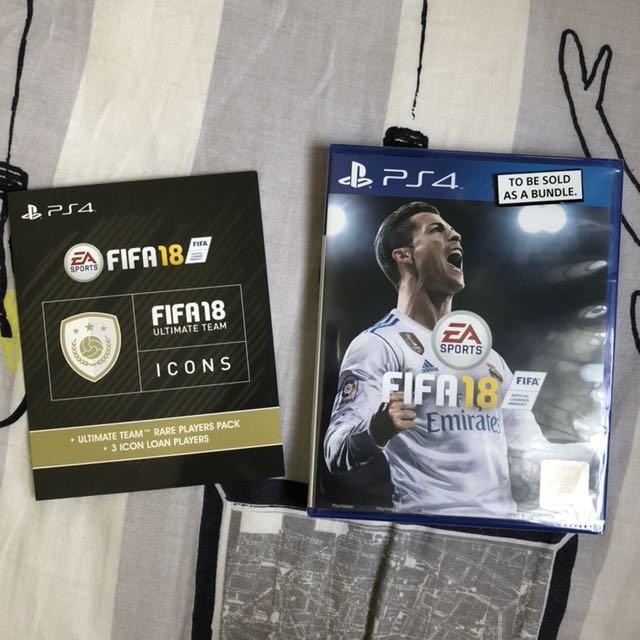 Playstation 4 FIFA 18 with icons dlc, Video Gaming, Video Games, PlayStation on Carousell