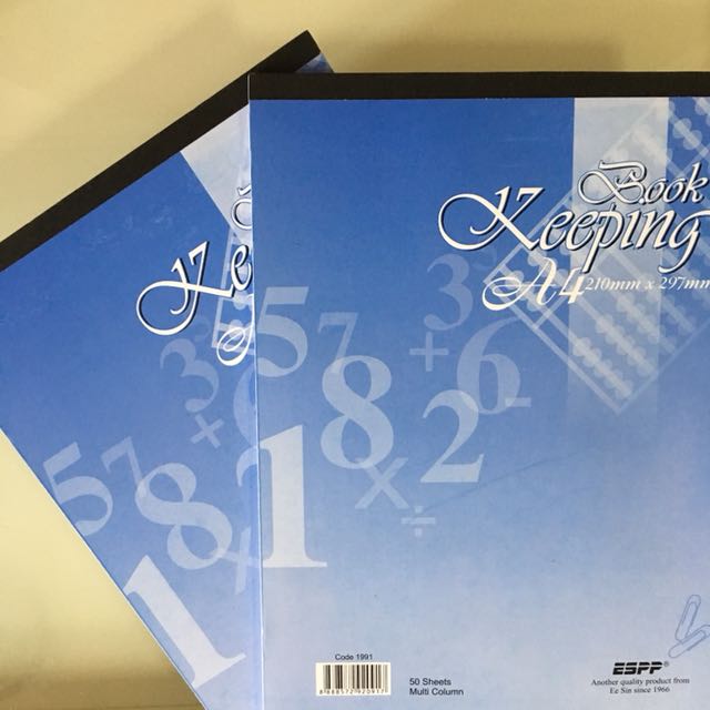 POA Ledger Paper / Book Keeping Paper [A4] 50 Sheets, Hobbies & Toys