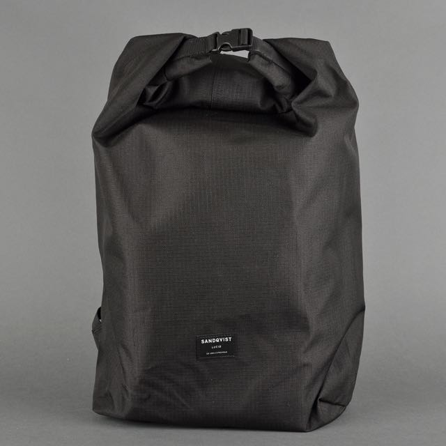 Sandqvist Lova Rolltop Backpack in Black Men s Fashion Bags Backpacks on Carousell
