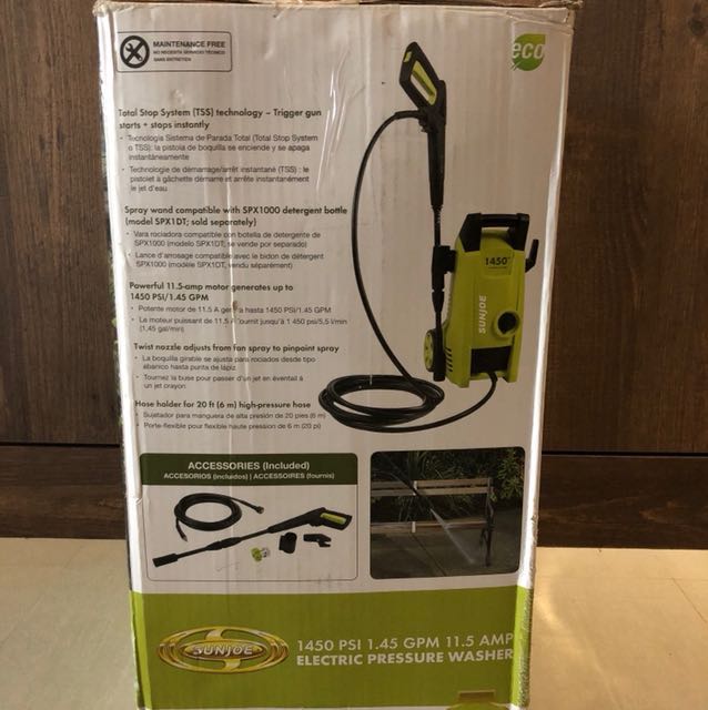Sun Joe Pressure Washer 1450 Psi Home Appliances On Carousell