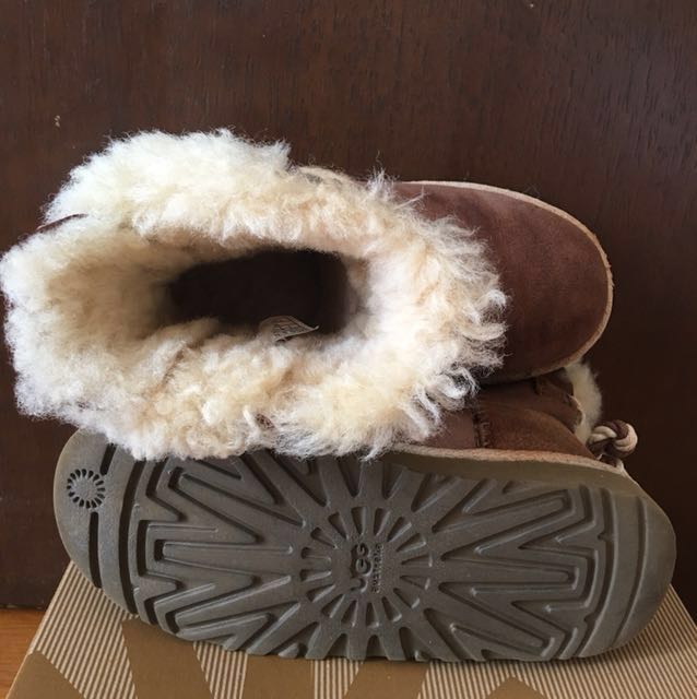 Ugg selene genuine lamb fur lined boot discount