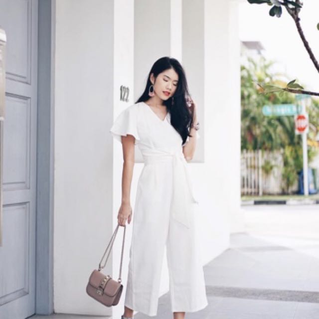 butterfly sleeve jumpsuit