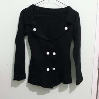 Cardigan Hitam size M