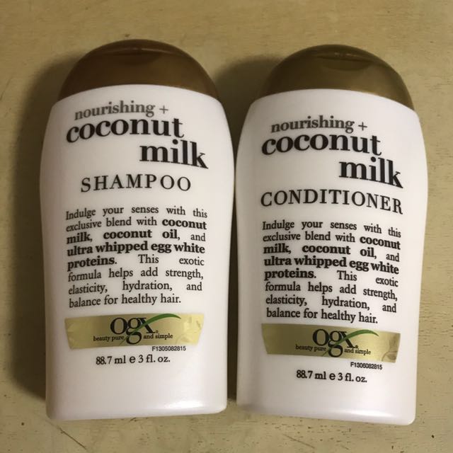  OGX Nourishing Coconut Milk Shampoo & Conditioner (13 Ounce) :  Beauty & Personal Care