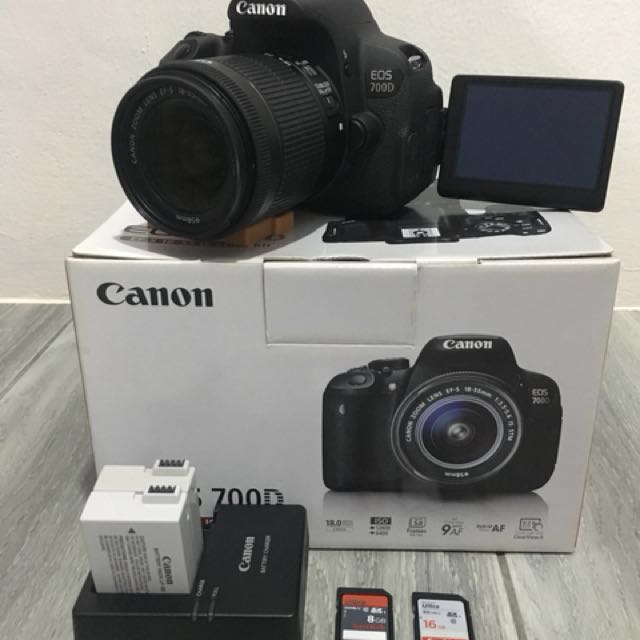Canon 700D Complete Set Most cheaper, Photography, Lens & Kits on Carousell